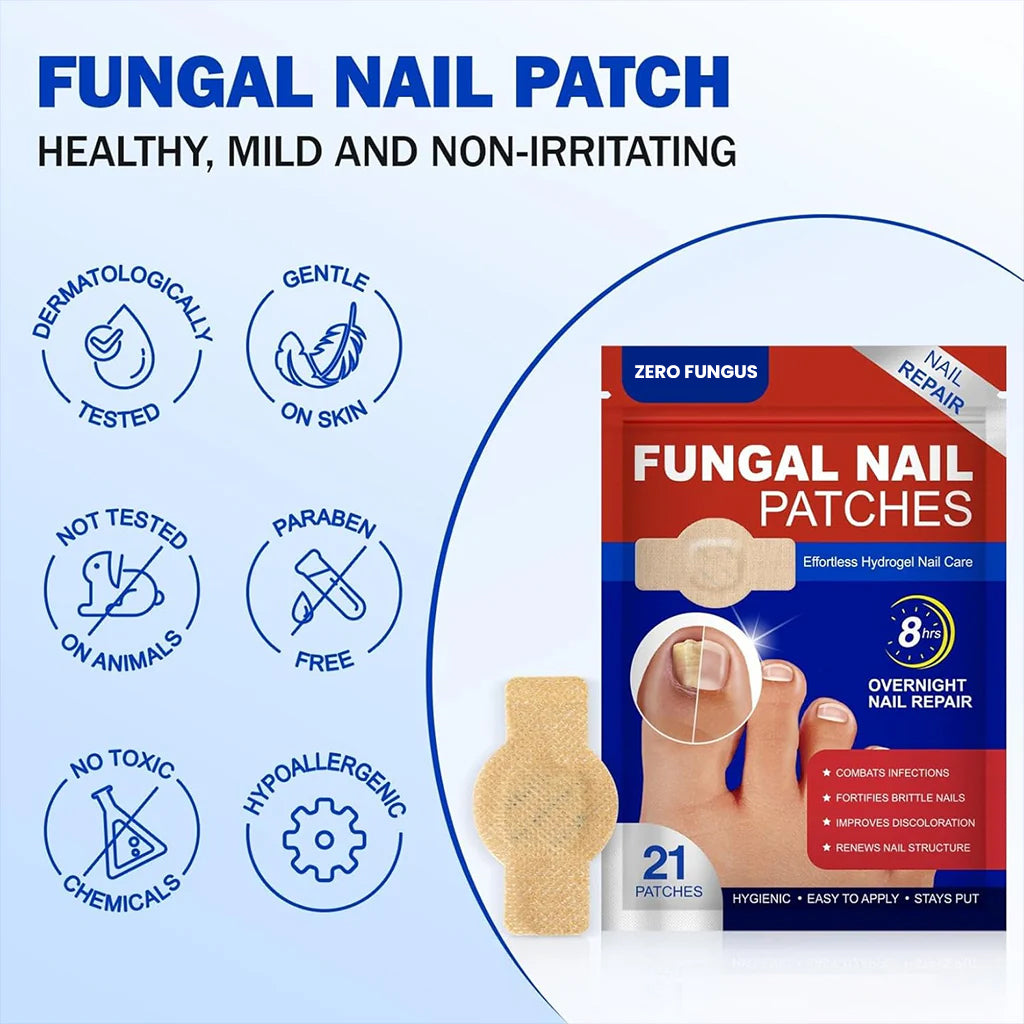ZeroFungex™ Anti-Fungal Nail Repair Patches